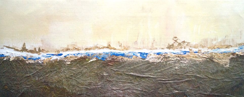 Zwischenraum, 60 x 24 cm, Mixed Media