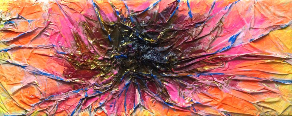 Aufbruch, 60 x 24 cm mixed Media