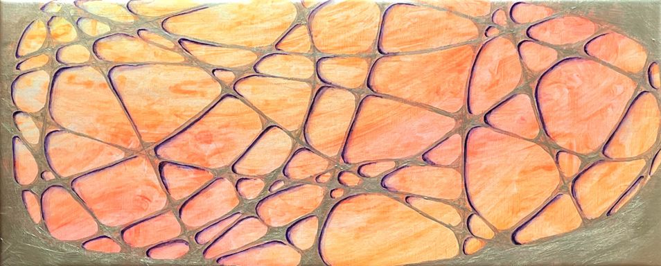 Resonanzfeld, 60 x 24 cm Acryl auf Leinwand